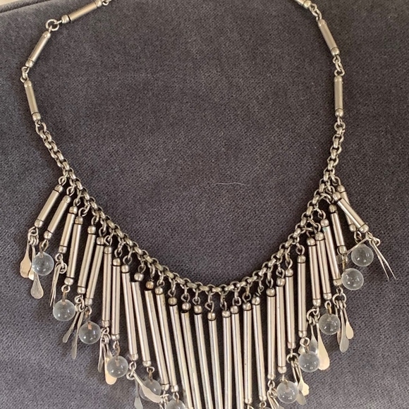 Glass balls & Mixed metal Necklace - Picture 3 of 4